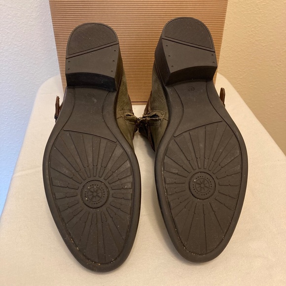 Mossy green Bussola strappy ankle boots size 38 - Picture 5 of 7